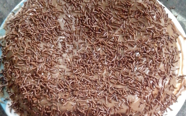 Recheio e cobertura para bolo chocolate