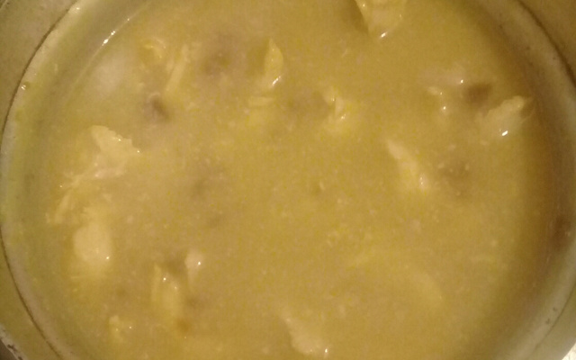 Frango com creme de cebola