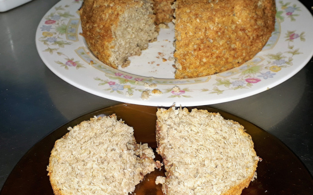 Bolo de banana com quinoa