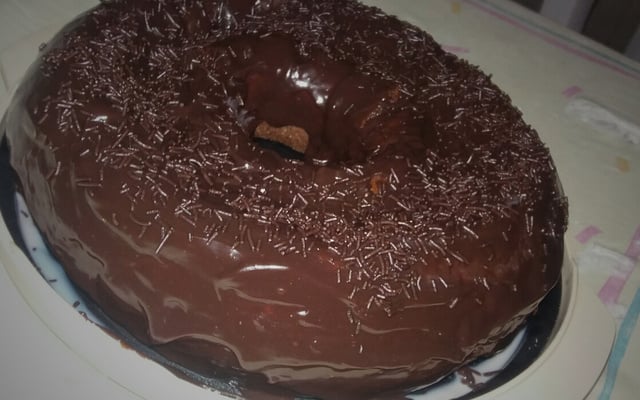 Bolo de chocolate de liquidificador