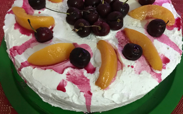 Recheio de pêssego para bolo