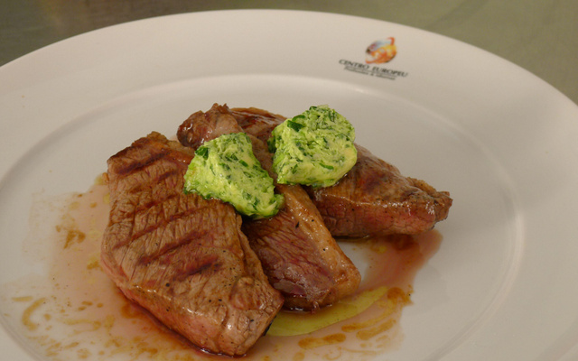 Picanha na manteiga verde