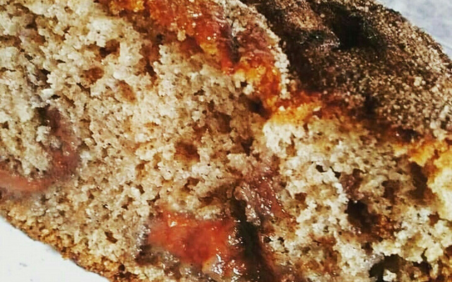 Bolo de banana com canela