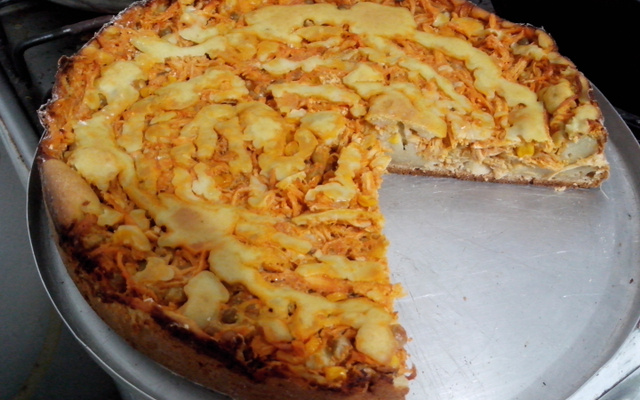 Torta salgada de frango da Luluca