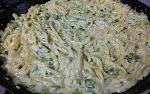 Macarrão com abobrinha
