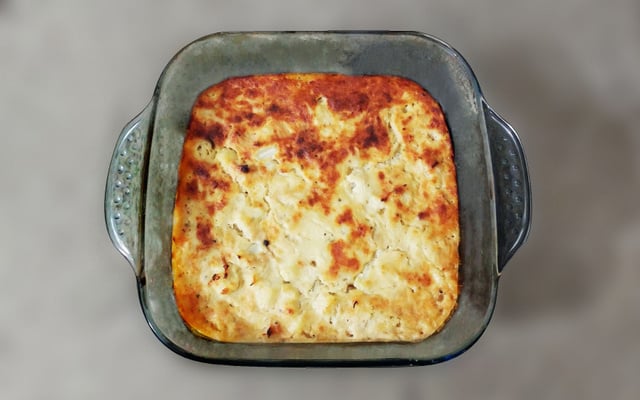 Suflê de couve-flor e frango