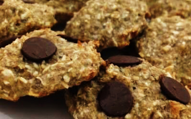 Cookies de aveia light com 2 ingredientes