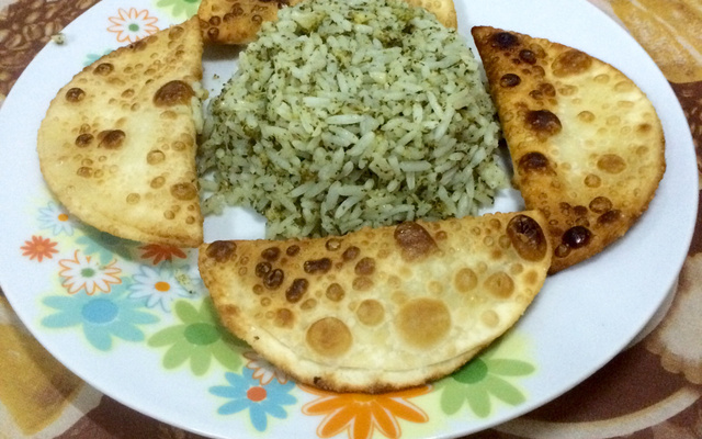 Arroz com brócolis verdinho