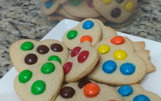 Biscoito amanteigado de baunilha