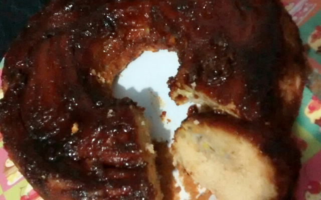 Torta de banana espumante