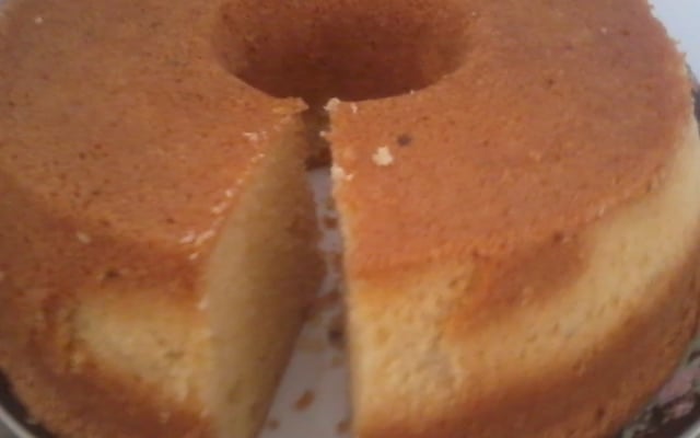 Bolo de fubá sem lactose