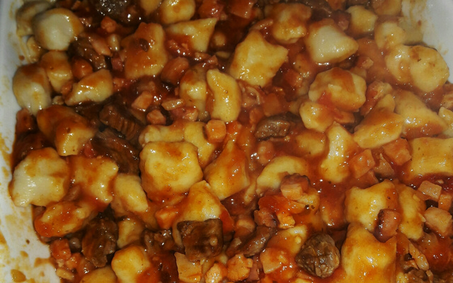 Nhoque perfeito com molho de bacon