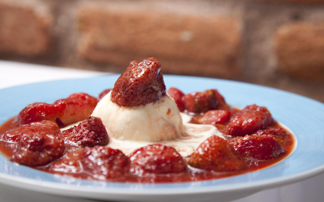 Frutas flambadas do La Forneria