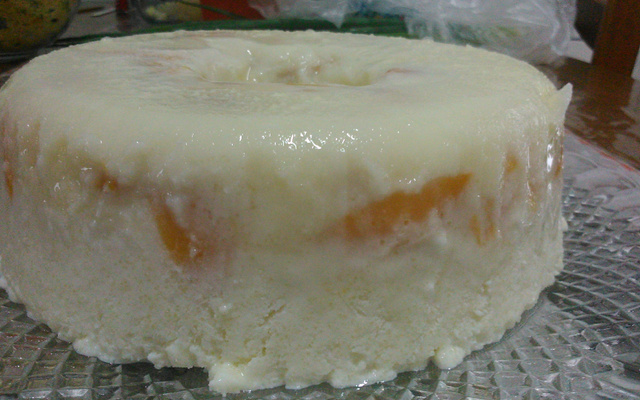 Espuma de pêssego