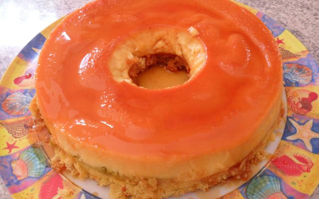 Bolo pudim de laranja