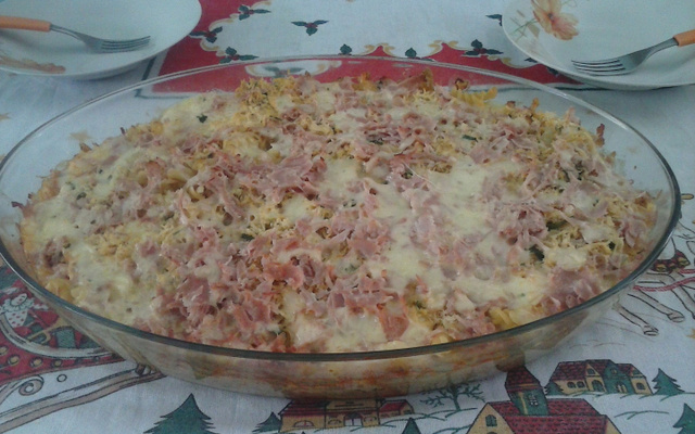 Macarrão talharim de forno