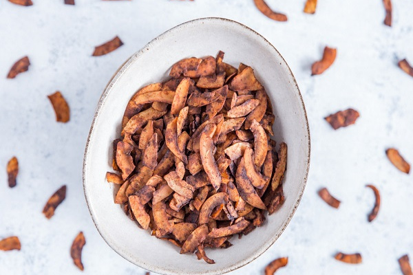 Bacon vegano de côco