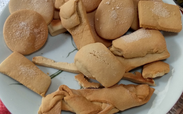 Bolacha caseira de baunilha