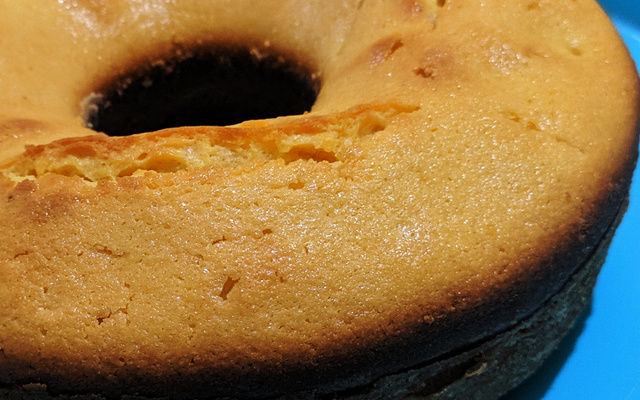 Bolo de fubá no liquidificador