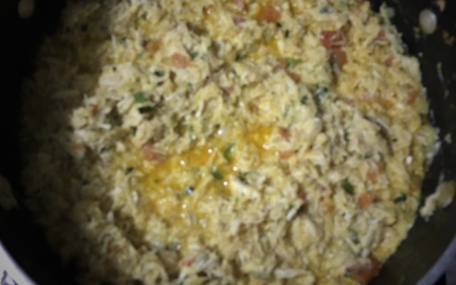 Catado de siri ao leite de coco