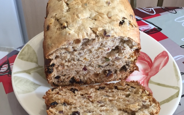 Panetone feito na panificadora