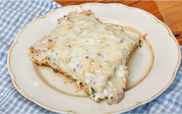 Lasanha de frango com queijo