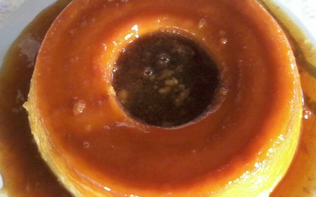 Pudim de pão e leite condenssado