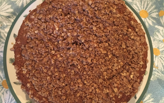 Bolo de banana com aveia