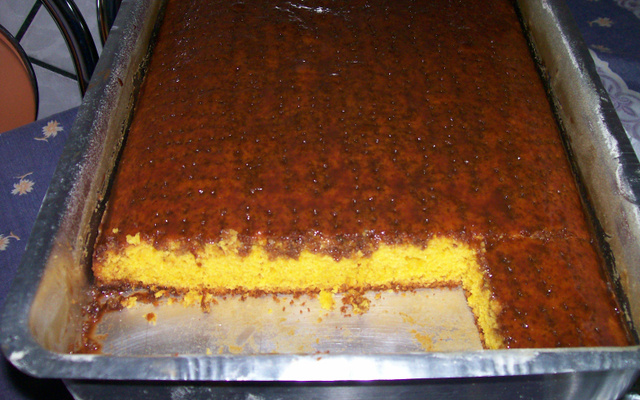 Bolo de creme de milho