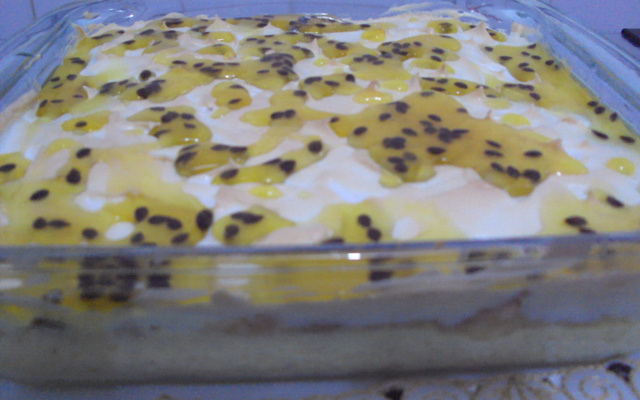 Pavê mousse de maracujá