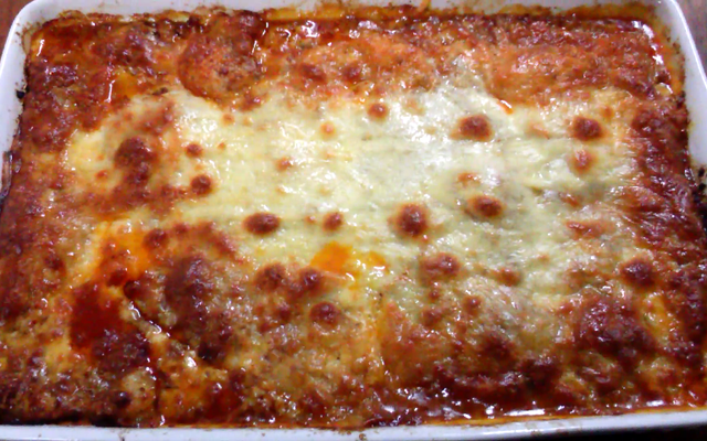 Lasanha sem glúten à bolonhesa - massa de crepe de polvilho