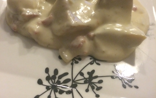 Batata assada ao molho branco