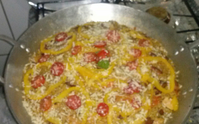 Paella caipira