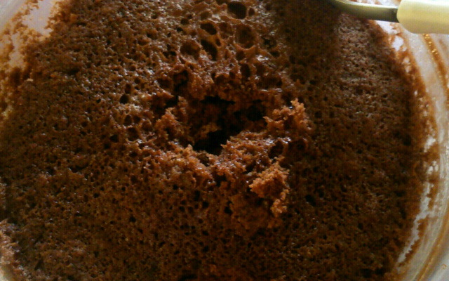 Bolo de caneca no micro-ondas