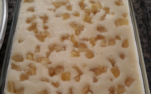 Sobremesa gelada de abacaxi