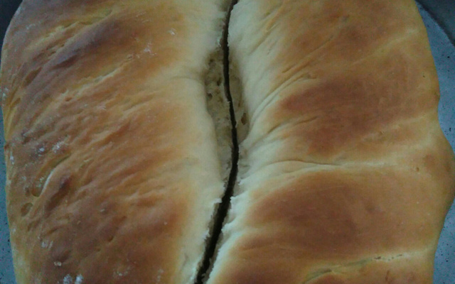 Pão caseiro sem leite ou manteiga