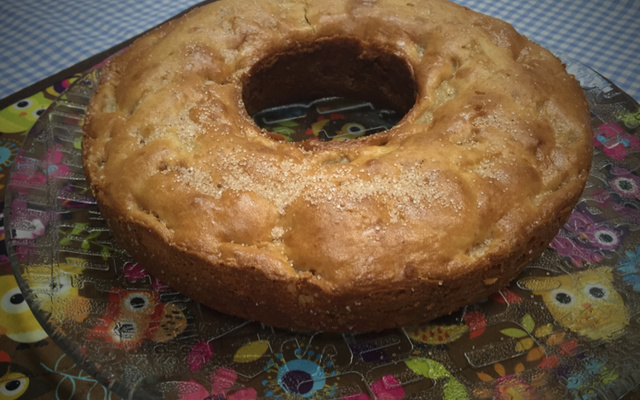 Bolo de maçã molhadinho sem ovos