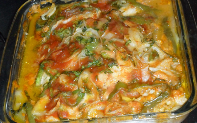 Filé de peixe ao forno