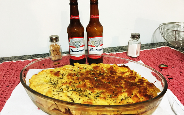 Macarrão com requeijão