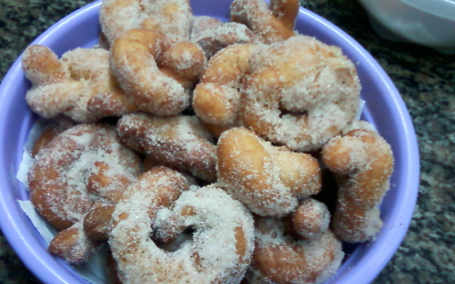 Rosca de massa de pão