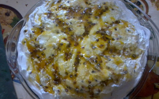 Bolo de chocolate com maracujá