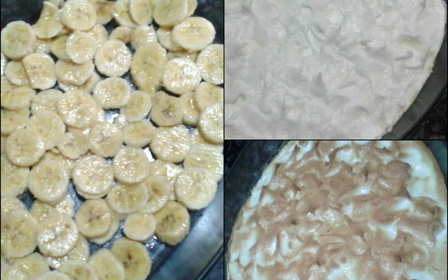 Chico balanceado com banana