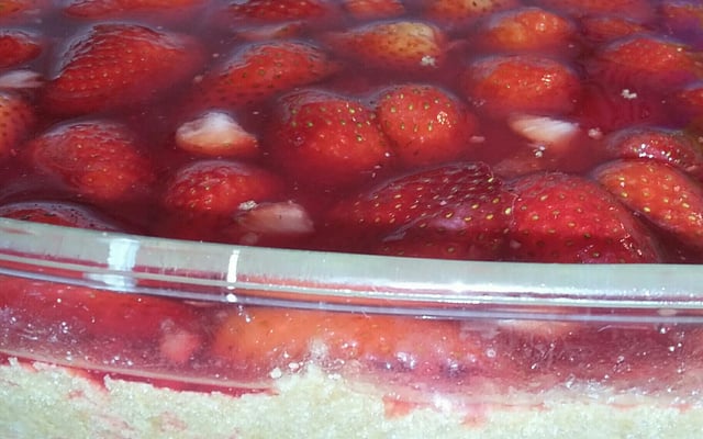 Torta gelada de morango