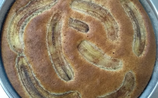 Bolo de banana com farinha de trigo