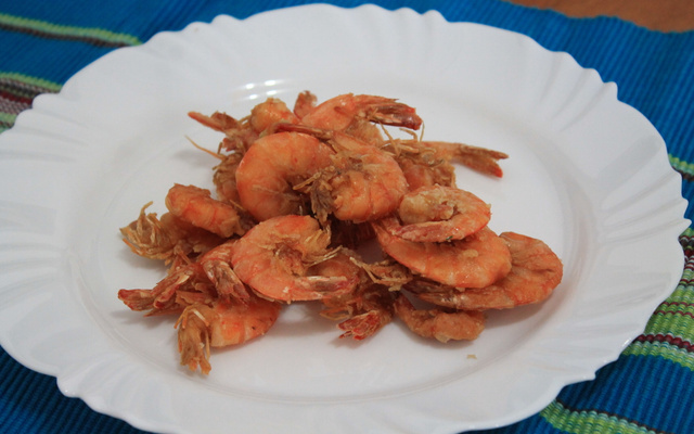 Camarão frito