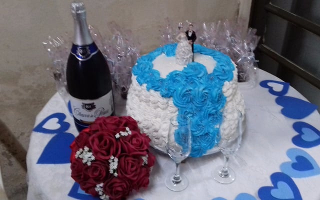 Bolo de noivado ou casamento