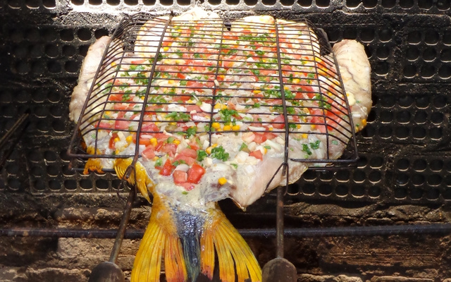 Pacú Pizza (Pacú ou Dourado assado)