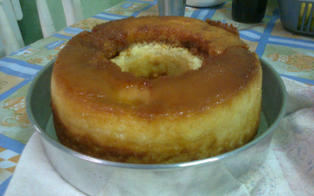 Bolo pudim de laranja