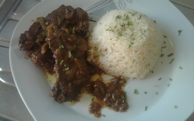 Fígado de boi Acebolado.