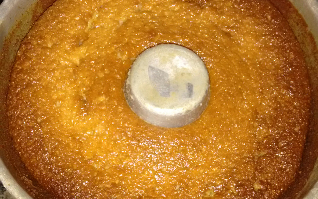 Bolo de milho no liquidificador